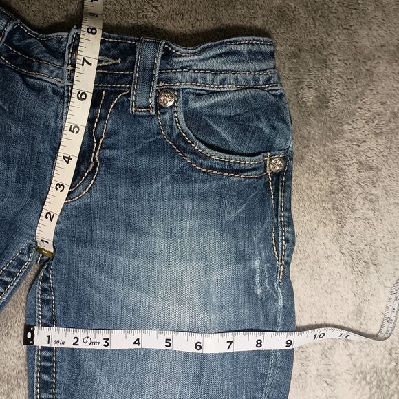 Miss Me Women's Bootcut Denim Jeans Size 27 JP5705B Embellished color MK 158 - Picture 5 of 16
